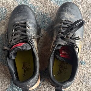Rawlings Black baseball Shoes